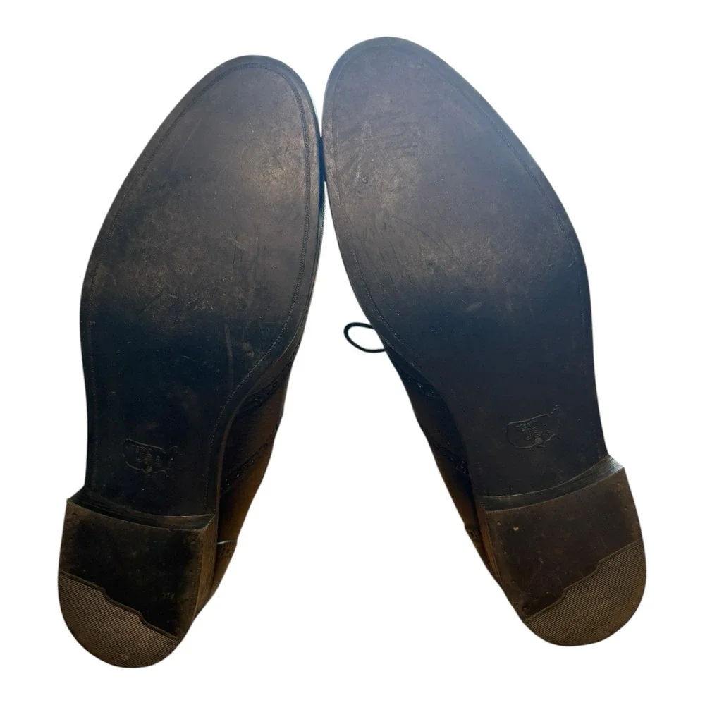 Vintage Chancellor's Black‎ Leather Wingtip Oxford Shoes | Made in USA | Size 12
